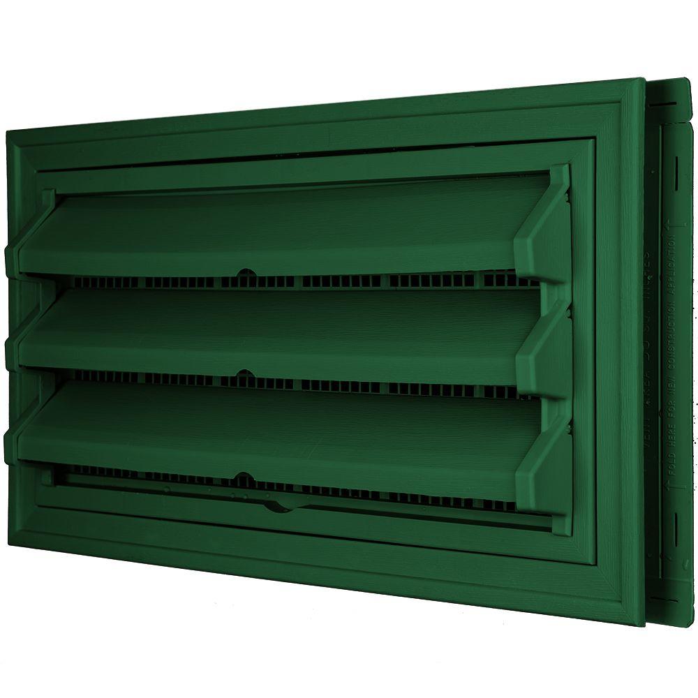Builders Edge 9 3 8 In X 17 1 2 In Foundation Vent Kit With Trim