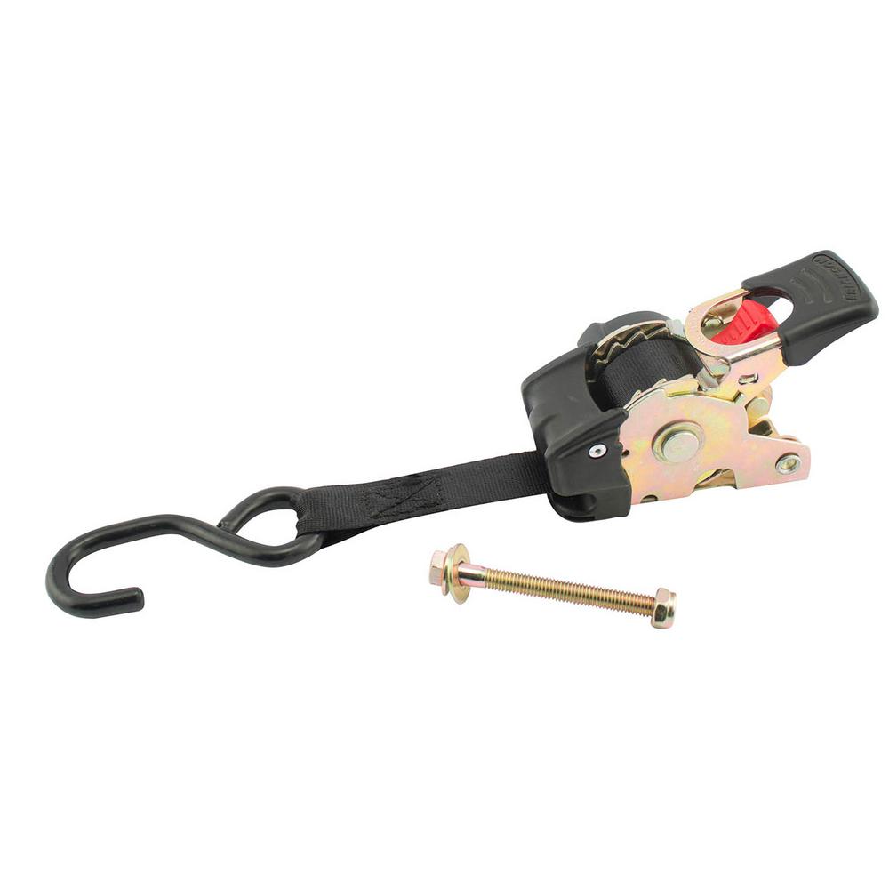 Erickson 1 in. x 9 ft. 1200 lbs. Bolt On ReTractable Ratchet Tie Downs