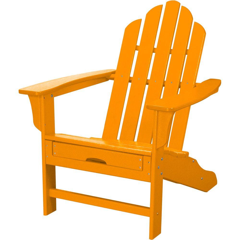 Hanover All-Weather Patio Adirondack Chair with Hide-Away ...