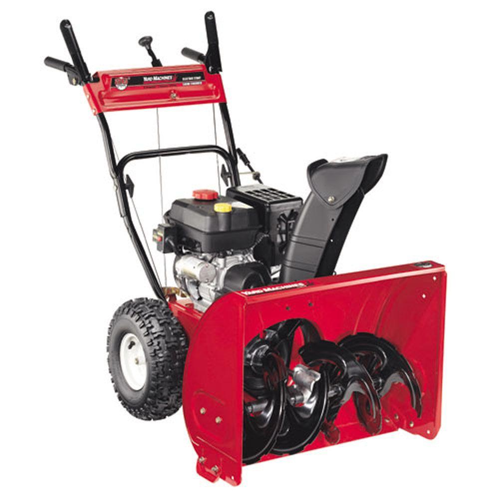 Yard Machines 26 in. 208cc 2-Stage Electric Start Gas Snow Blower ...