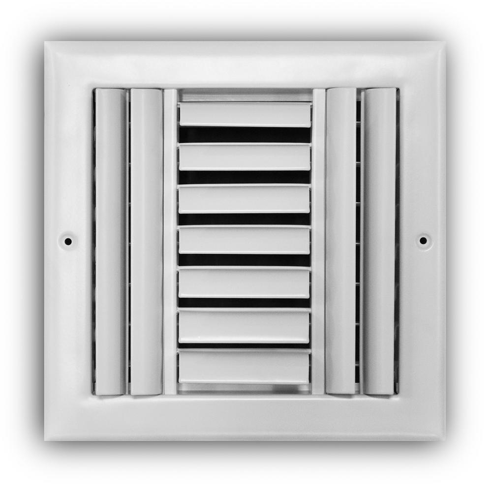 Everbilt 8 in. x 8 in. 3Way Steel Adjustable Curved Blade Wall/Ceiling