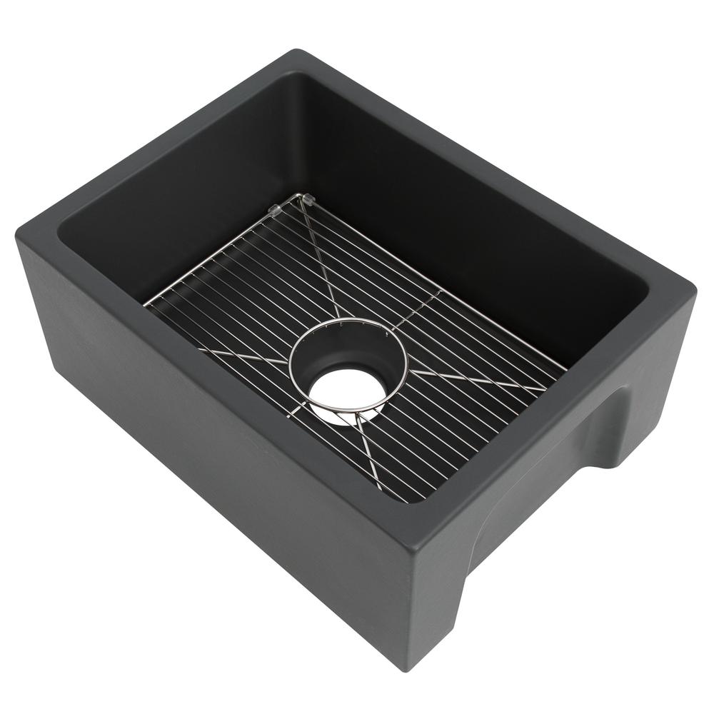 ZLINE Kitchen and Bath ZLINE Fireclay 24 in. Reversible Single Bowl