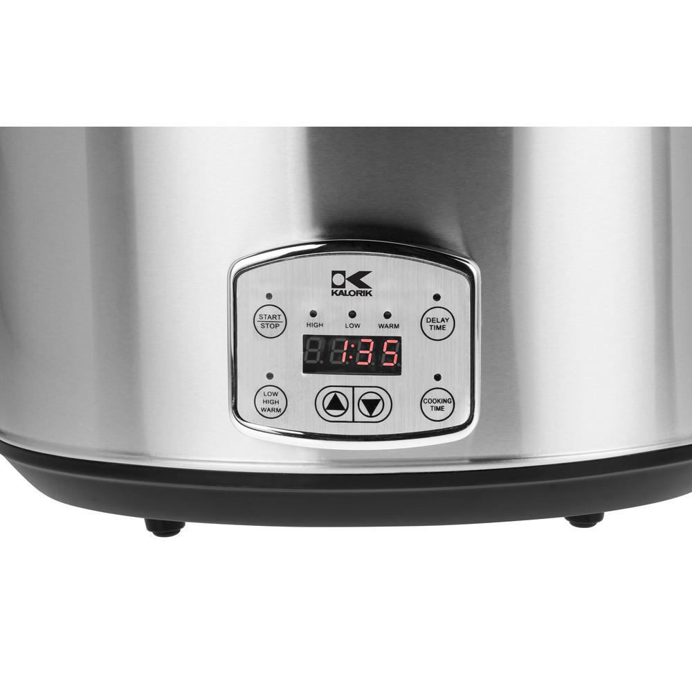 KALORIK 8 Qt. Slow Cooker SC 41175 SS The Home Depot