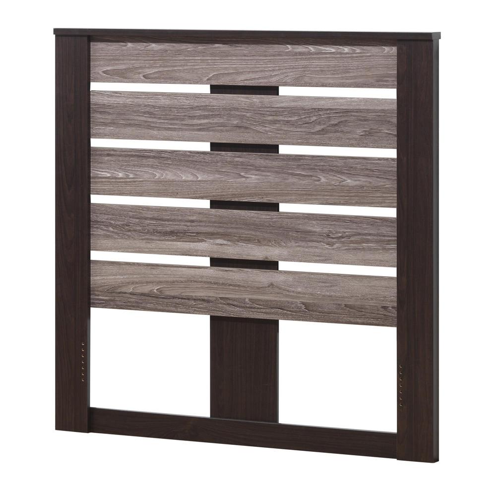Yes Particle Board Twin Beds Headboards Bedroom Furniture Smithfield Espresso Weathered Oak Twin Headboard
