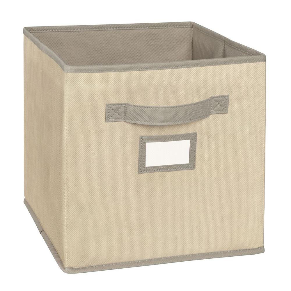 Closetmaid 10 5 In W X 11 In H X 10 5 In D Tan Fabric Drawer