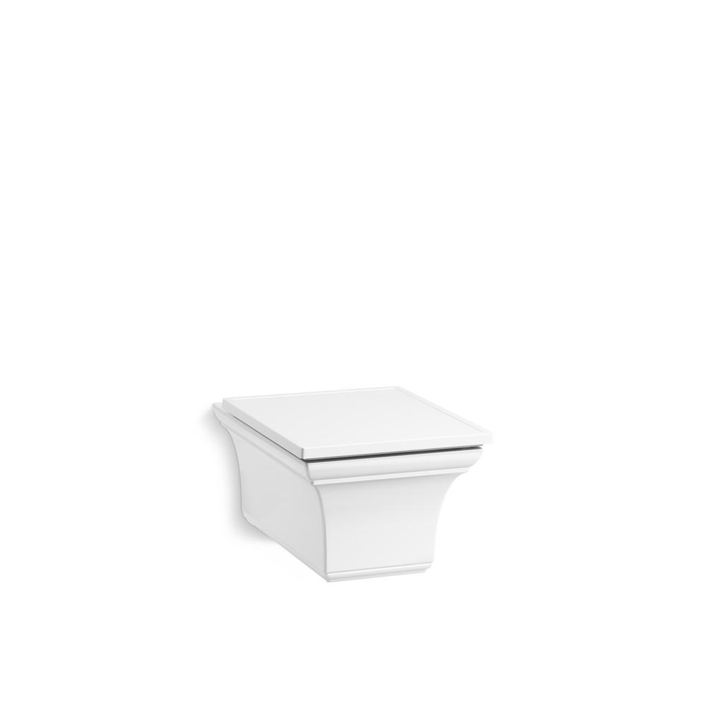 Kohler Memoirs Wall Hung 1 Piece 0 8 Or 1 6 Gpf Dual Flush Elongated Toilet In White K 6918 0 The Home Depot