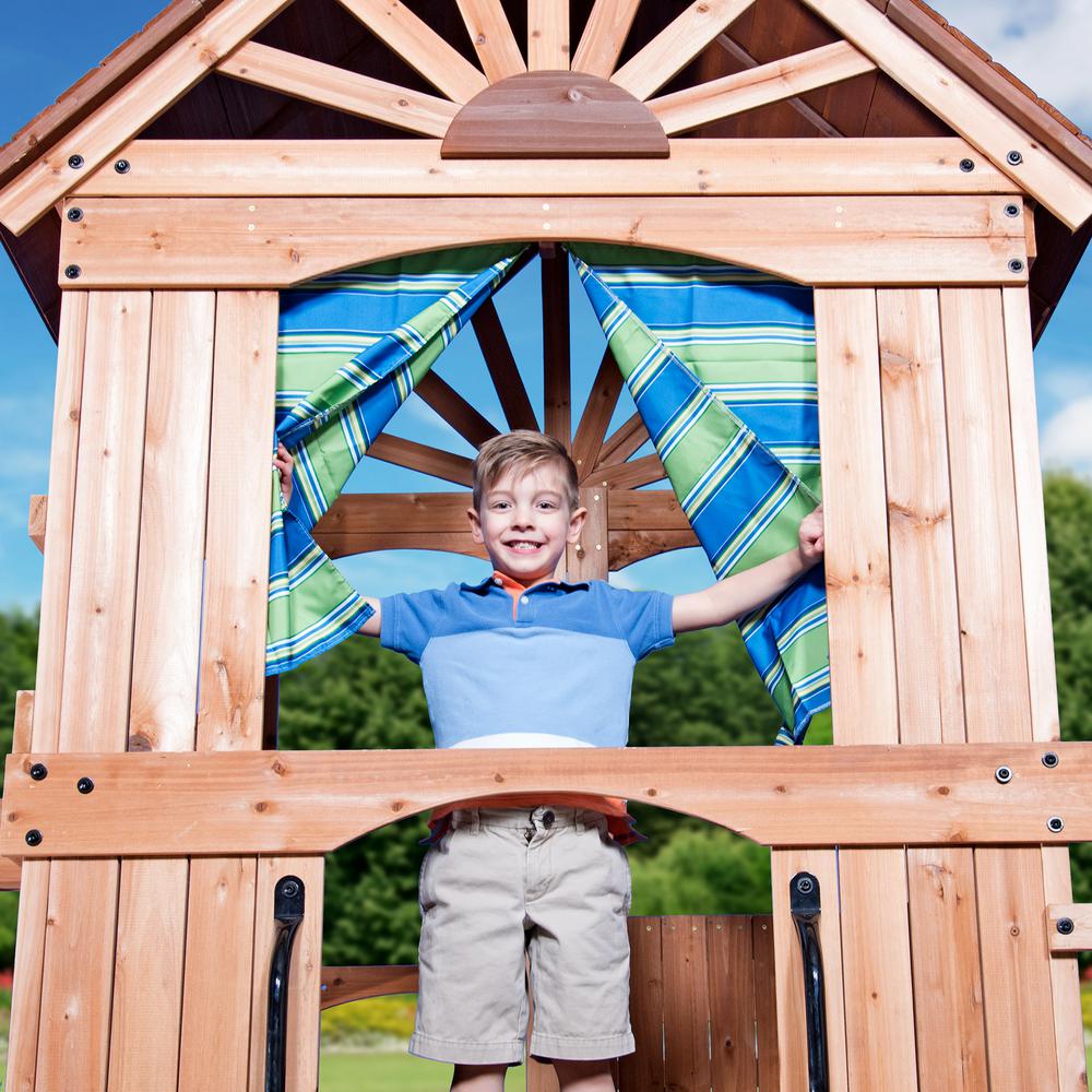 Caribbean wooden best sale swing set