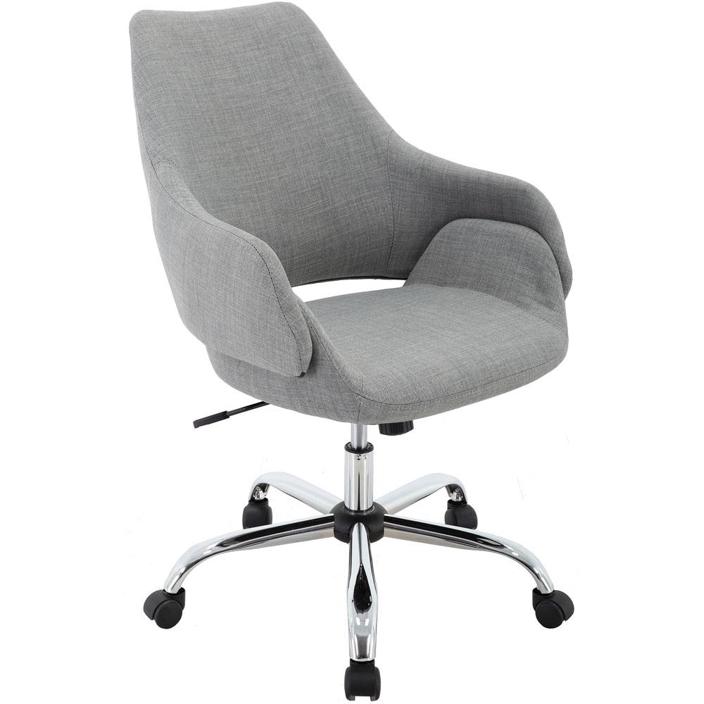 Everson 17 75 In To 20 Gas Lift Gray Wheeled Office Chair