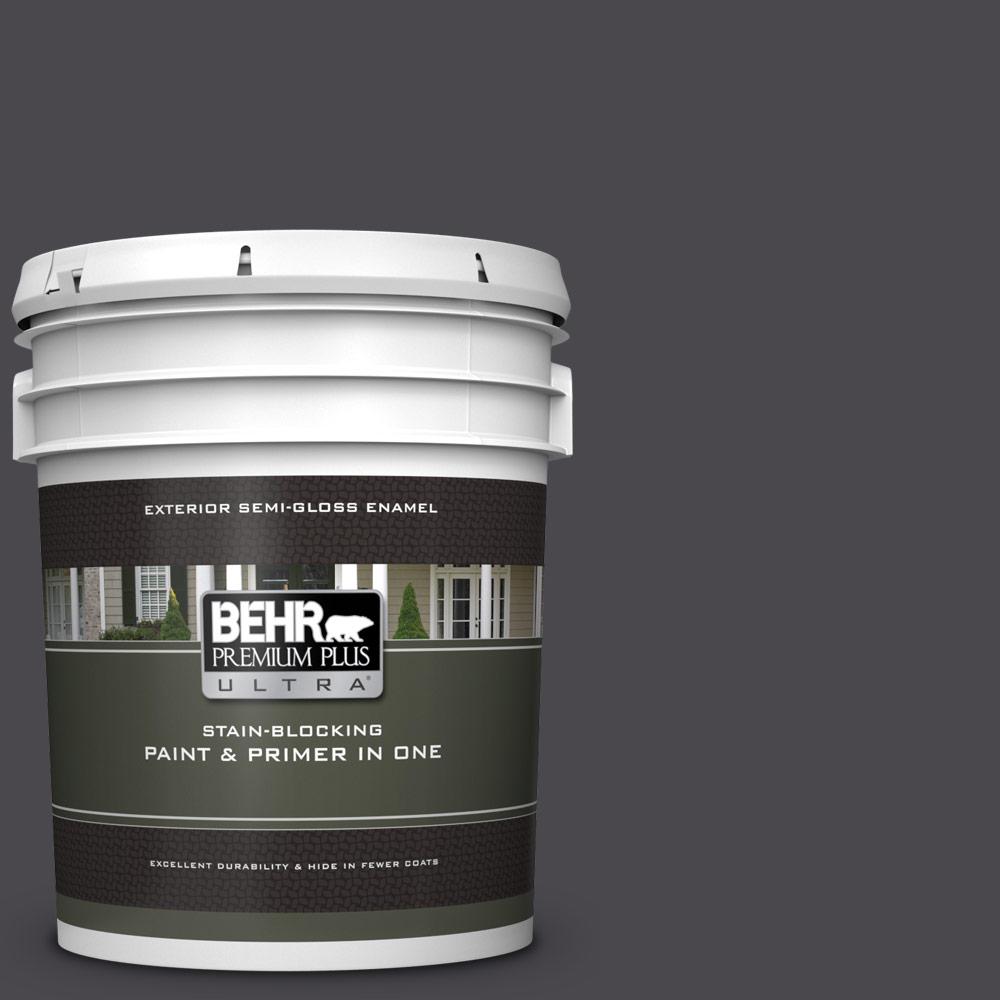 Behr Premium Plus Ultra 5 Gal Ecc 62 2 Cityscape Semi Gloss Enamel Exterior Paint And Primer In One