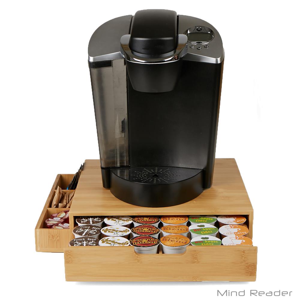 Mind Reader Bamboo 36 Capacity K Cup Single Serve Coffee Pod