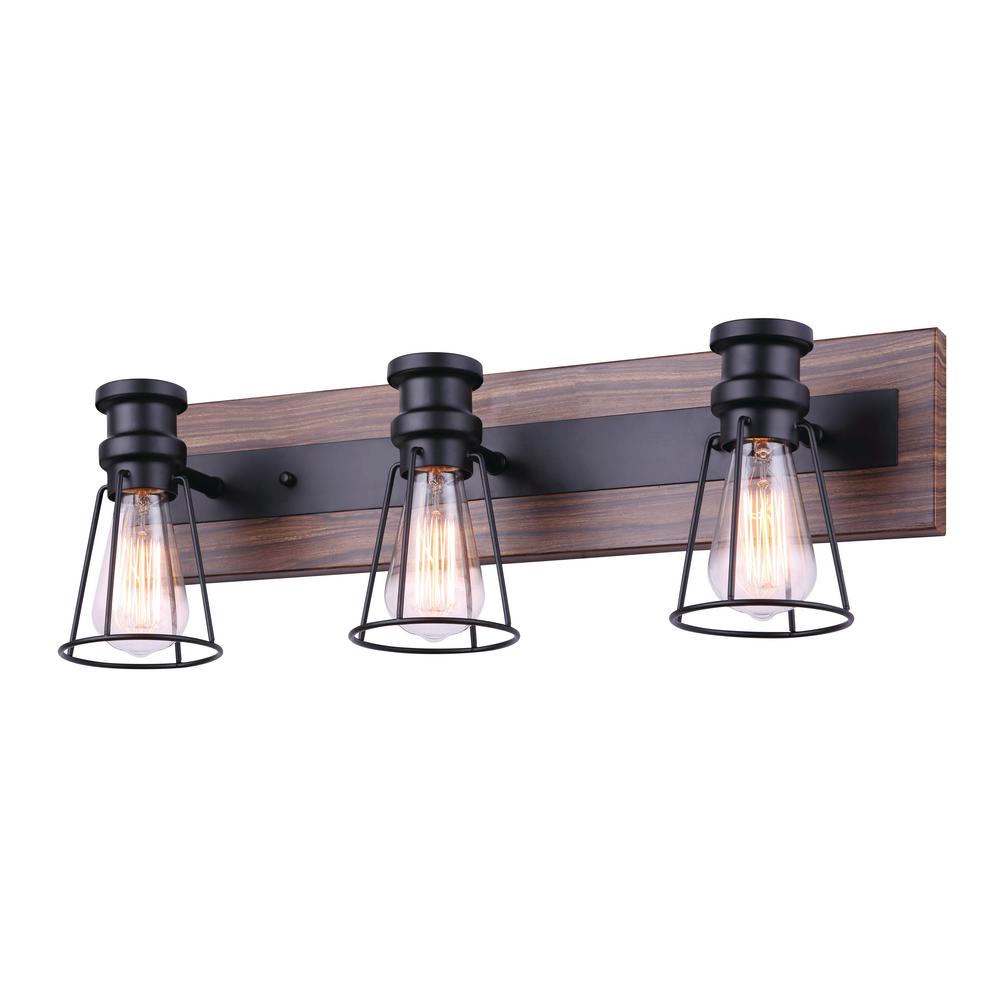Black Farmhouse Vanity Lighting Lighting The Home Depot