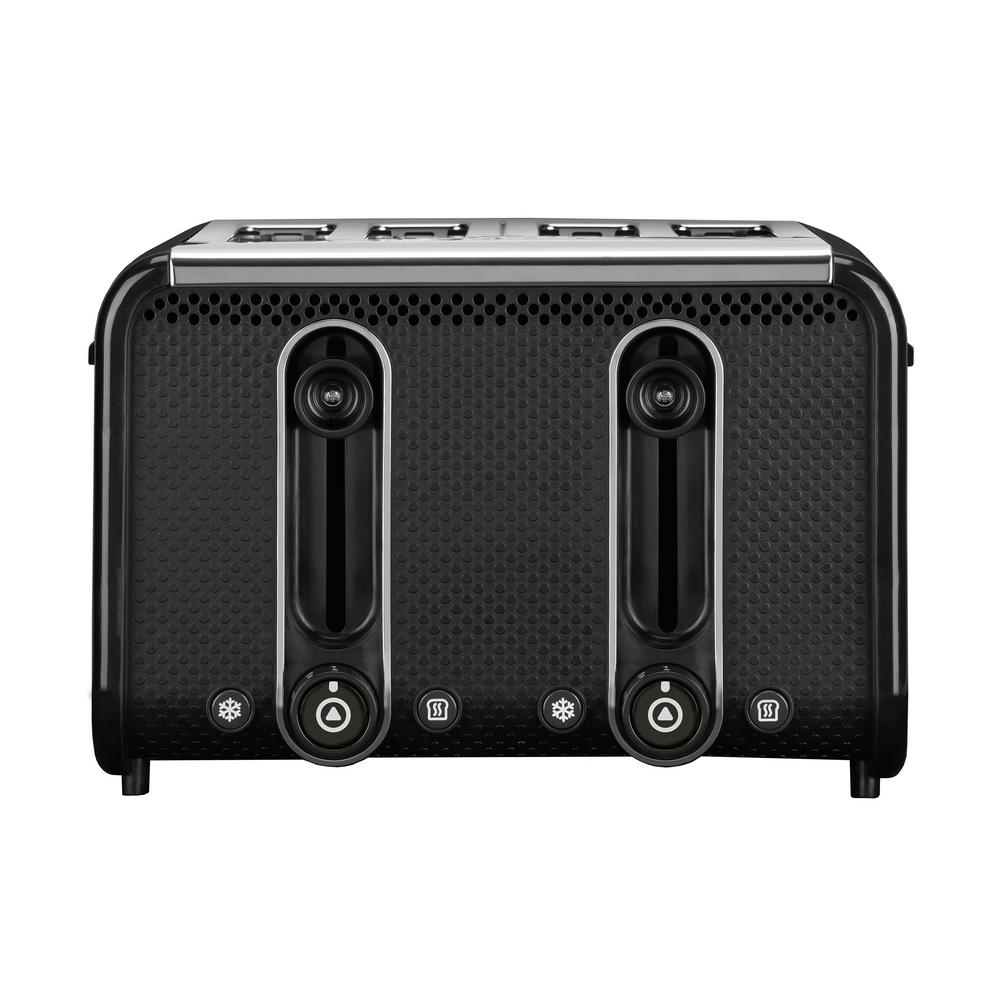 Dualit Studio 4-Slice Black/Polished Toaster-46430 - The Home Depot