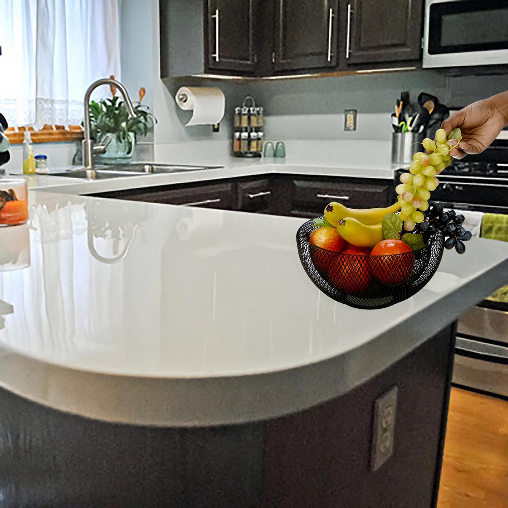 Mind Reader Small Mesh Fruit Bowl Smfb Blk The Home Depot Small Mesh Fruit Bowl Smfb Blk