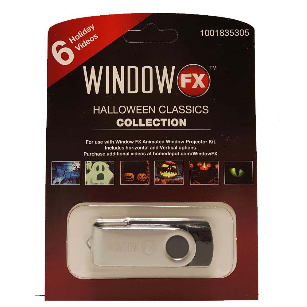 2 in. WindowFX Halloween Classics Collection USB with 6 videos75605