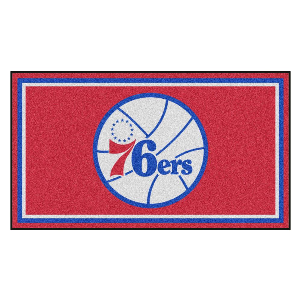 Fanmats Nba Philadelphia 76ers 3 Ft X 5 Ultra Plush Area Rug Nba Philadelphia 76ers 3 Ft X 5 Ultra Plush Area Rug