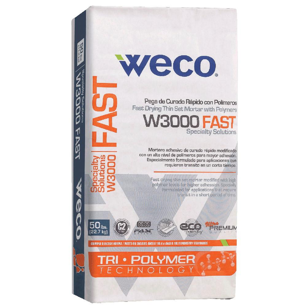 Weco W 3000 Fast 50 Lbs White Drying Thin Set Mortar With White Fast Drying Thin Set Mortar With Polymer