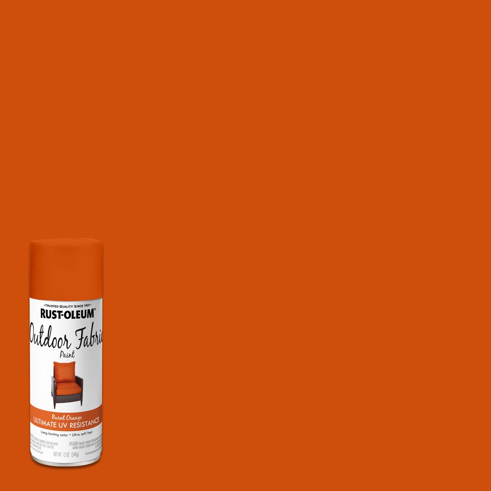 Rust Oleum 12 Oz Burnt Orange Outdoor Fabric Spray Paint 352122 The Home Depot