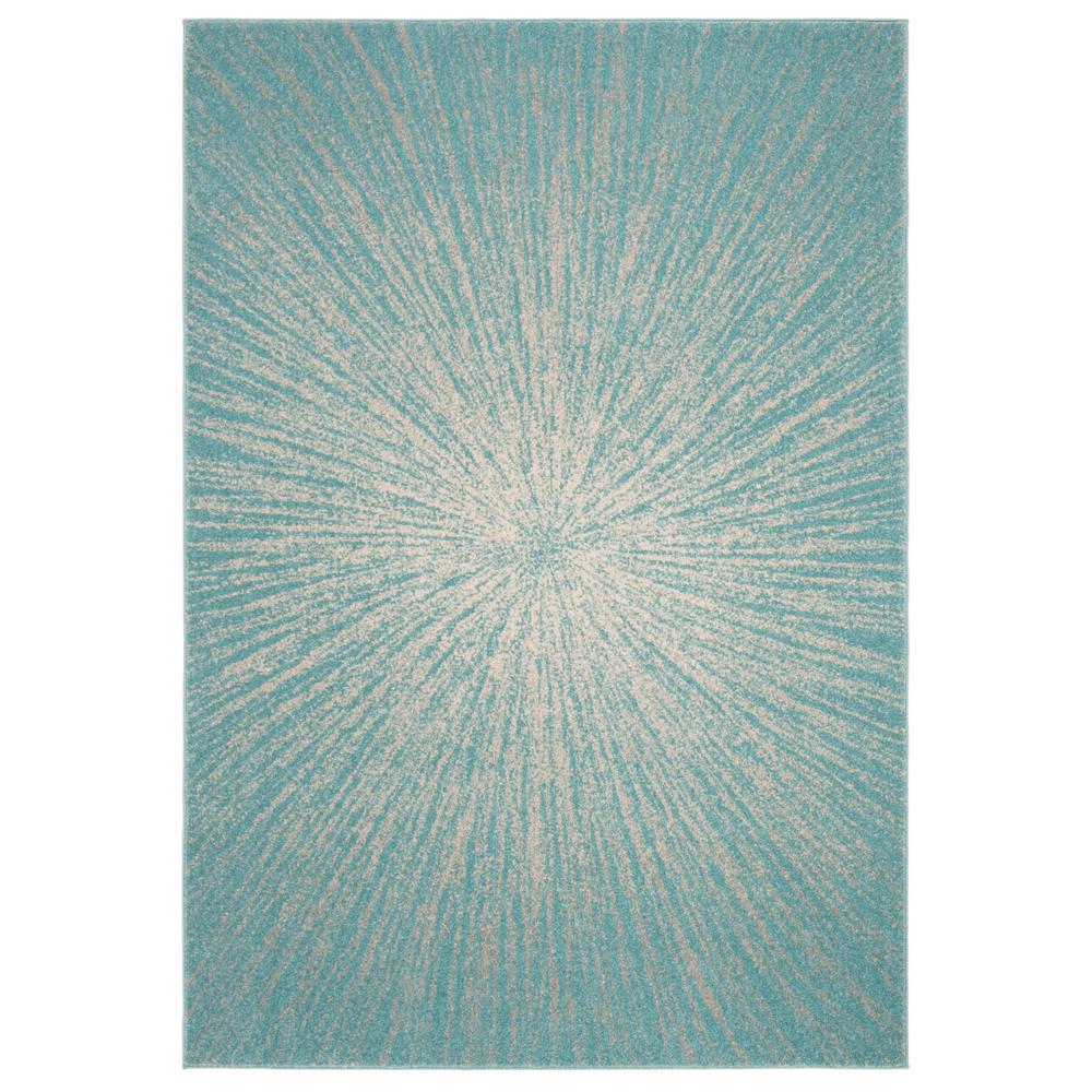 Safavieh Evoke Aqua Ivory 8 Ft X 10 Area Rug
