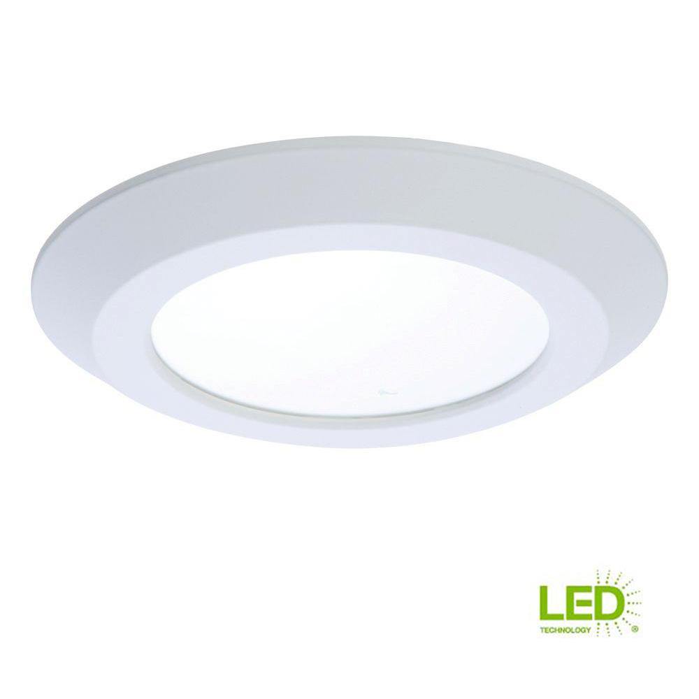 Halo Sld 5 In And 6 White Integrated Led Recessed Ceiling White Integrated Led Recessed Ceiling Flushmount Light