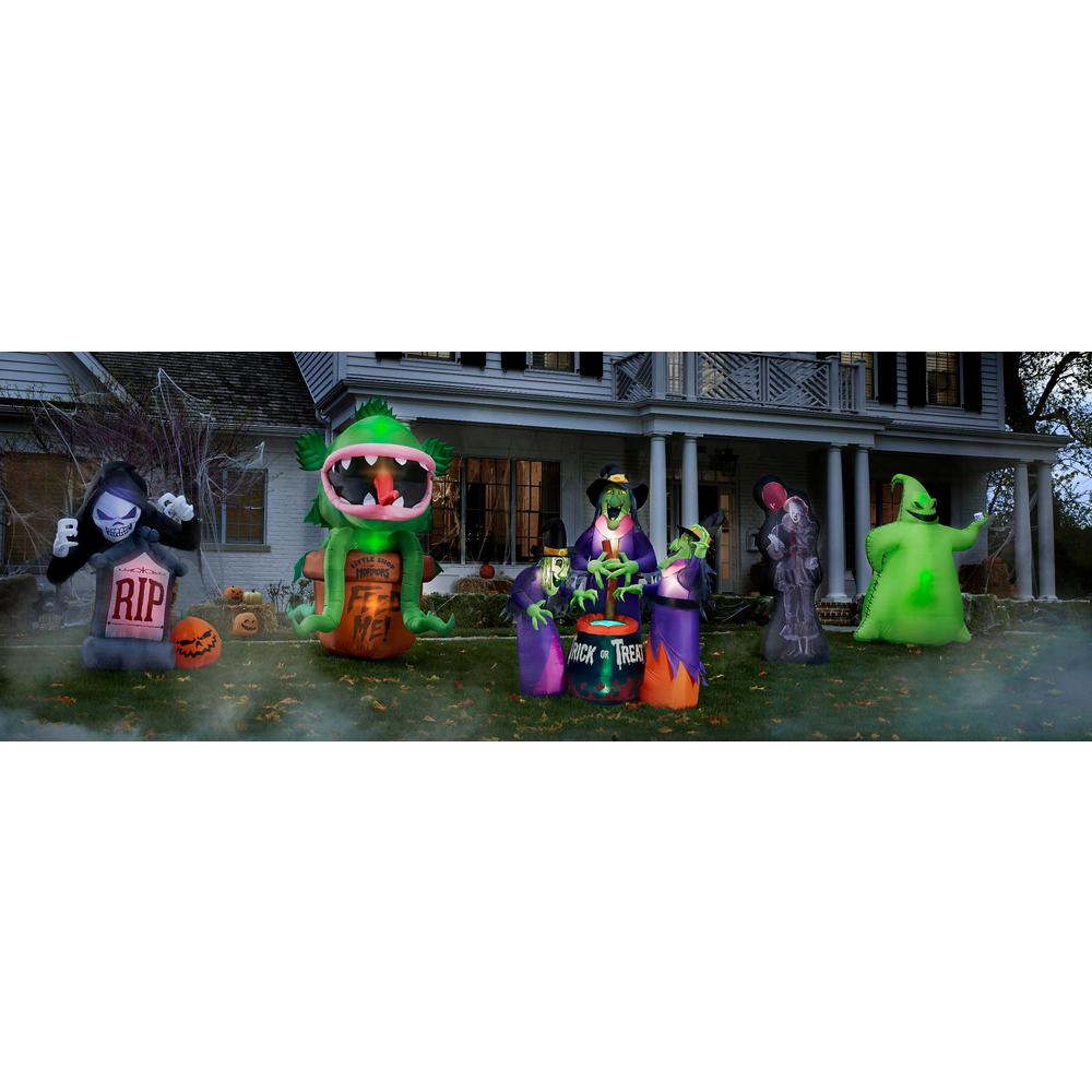 Pre Lit Inflatable Animated Audrey from Little Shop of Horrors Warner 7.27 ft