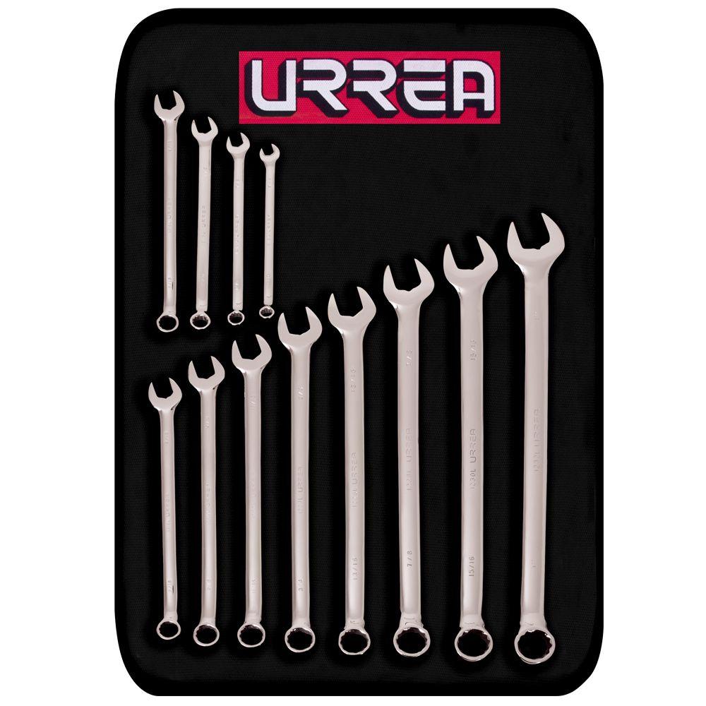 URREA Metric Long Pattern Combination Wrench Set (12Piece)1200AML
