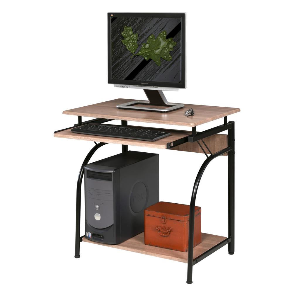 Onespace Maple Stanton Computer Desk With Pullout Keyboard Tray 50 Onespace Maple Stanton Computer Desk