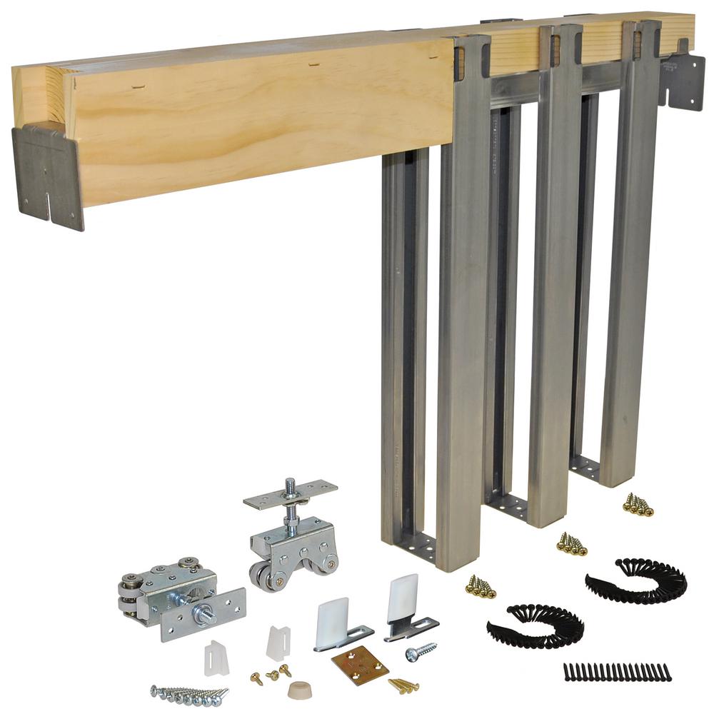 Johnson Hardware 2000 Series 48 In X 96 In Pocket Door Frame For 2x4 Stud Wall