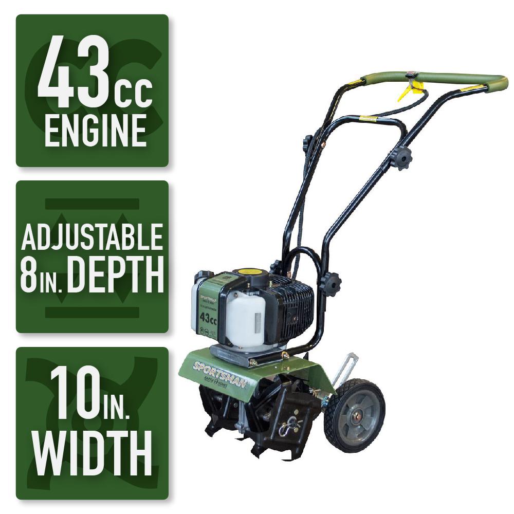 Sportsman Earth Series 10 in. 43cc 2Cycle Gas Powered Mini Cultivator
