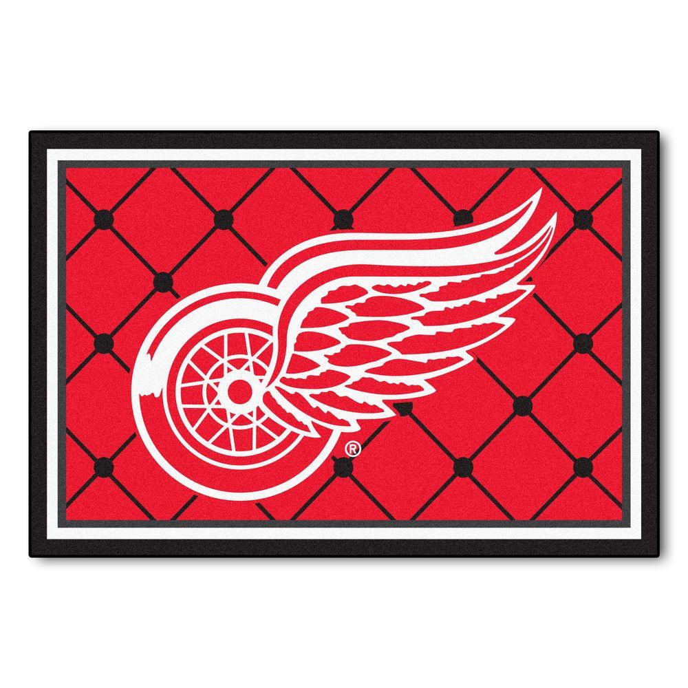 Fanmats Nhl Detroit Red Wings 5 Ft X 8 Indoor Area Rug Fanmats Nhl Detroit Red Wings 5 Ft X 8 Indoor Area Rug