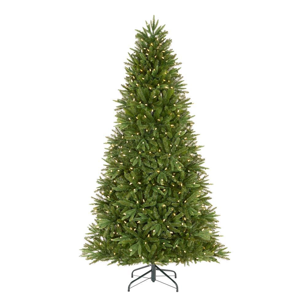 Home Accents Holiday 7.5 ft Genoa Douglas Fir LED Pre-Lit Artificial