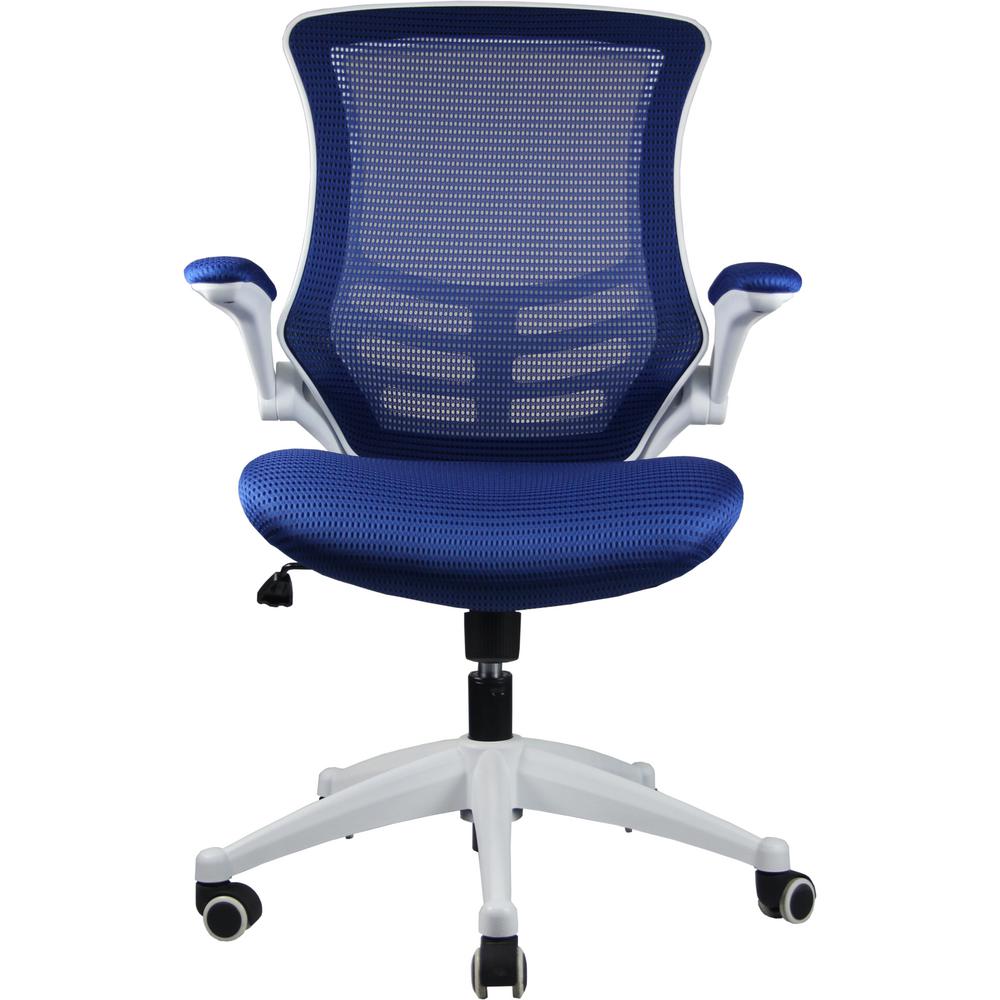 Manhattan Comfort Lenox Mesh Adjustable Royal Blue Office Chair-MC-624