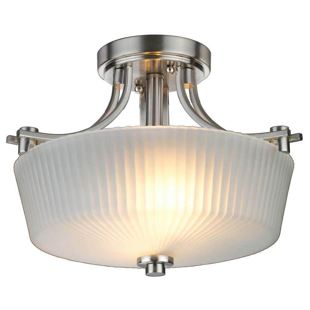 Hampton Bay Lighting Collection Ideas Progress Lighting Replay Collection 1 Light Brushed Nickel Led Hampton Bay
