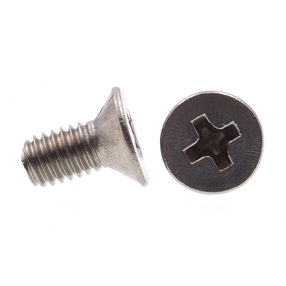 Prime-Line 9120956 Machine Screws Grade A2-70 Stainless Steel Phillips Drive Flat Head Metric M3-0.5 X 6MM 10-Pack