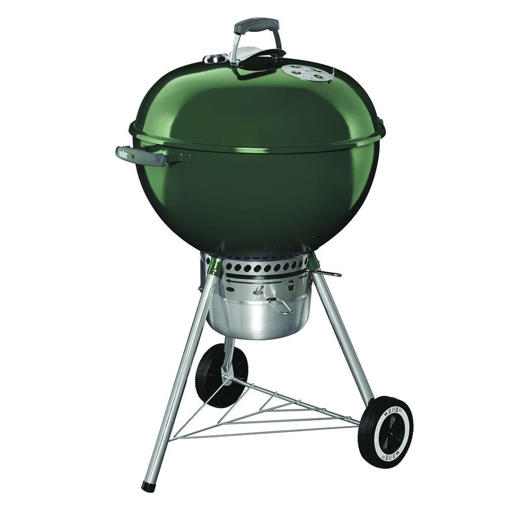 Weber 22 In Original Kettle Premium Charcoal Grill In Green With