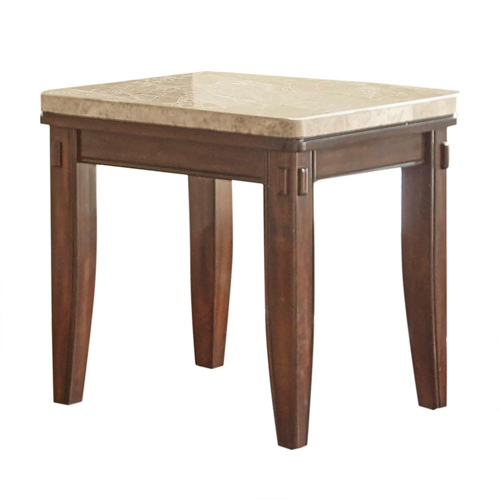 Eileen White Marble Top End Table Eileen White Marble Top End Table
