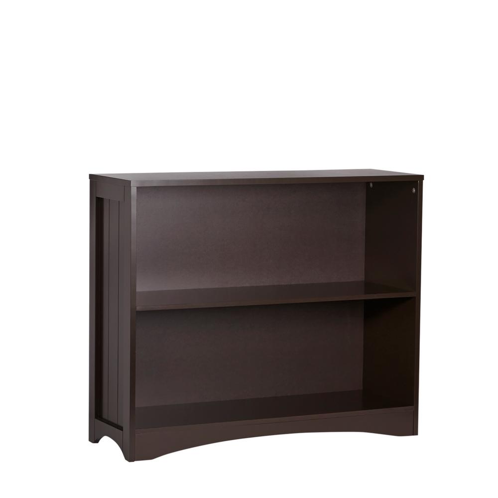 Riverridge Home Espresso Open Bookcase 02 028 The Depot