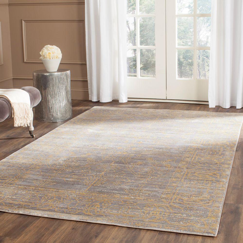 Safavieh Valencia Grey Gold 8 Ft X 10 Area Rug Val104e The Safavieh Valencia Grey Gold 8 Ft X 10 Area Rug Val104e The Home Depot