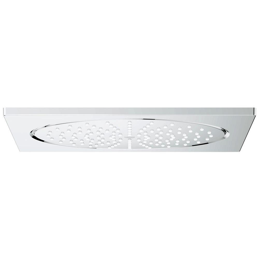 GROHE Rainshower F-Series 1-Spray 10 in. Ceiling Fixed Showerhead Flush Mount in Starlight Chrome