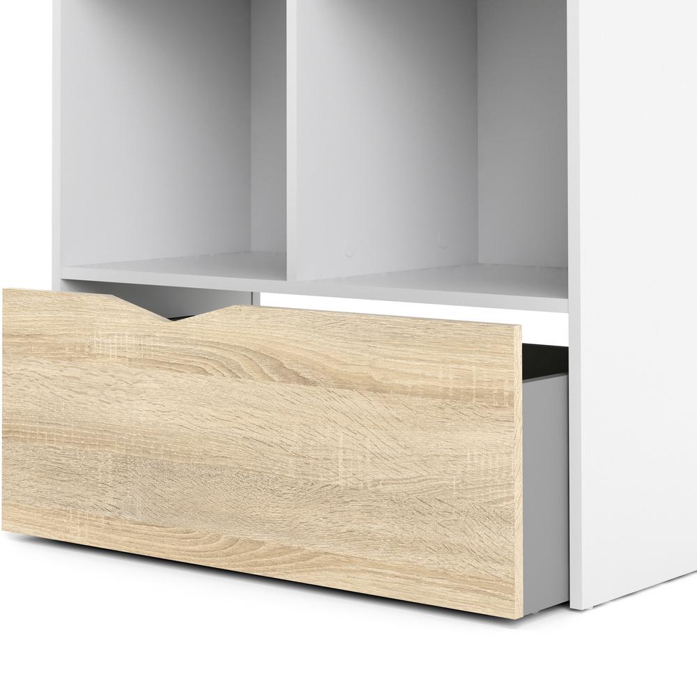 Tvilum Diana White Oak Structure Bookcase With Drawer 7580449ak