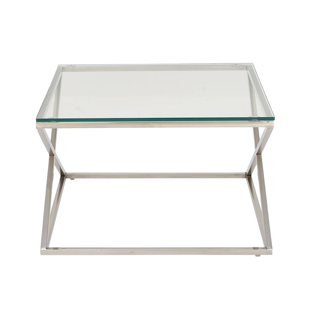 MODWAY Silver Cast Stainless Steel Coffee TableEEI2098SLV The Home