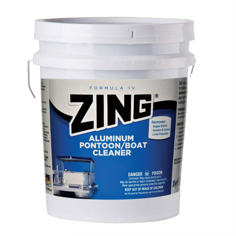 zing 5 gal. formula iv aluminum pontoon and boat cleaner