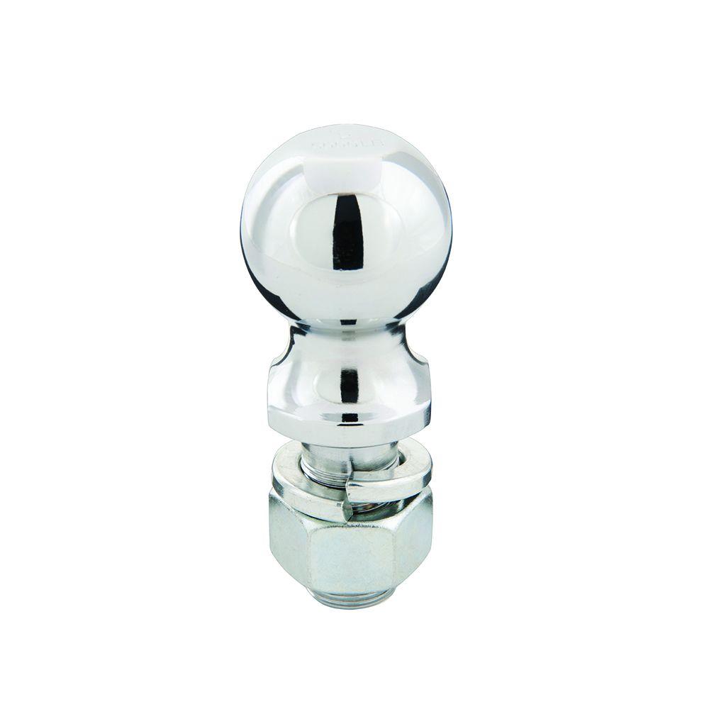 TowPro 5,000 LB Trailer Hitch Ball - 2 Inch Diameter With 2-5/8 X 1 Inch Shank For Light/Medium Towing