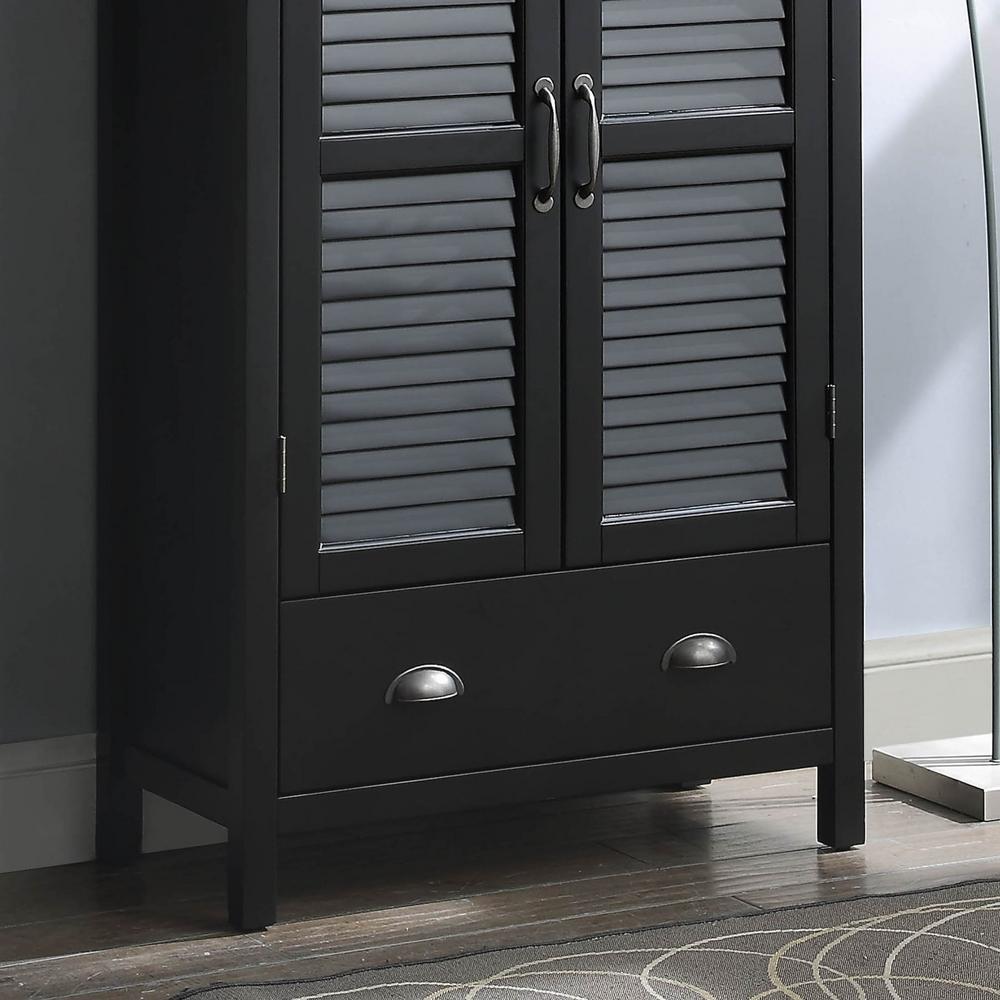 Usl Portland Black Storage Pantry Sk19285a Bk The Home Depot