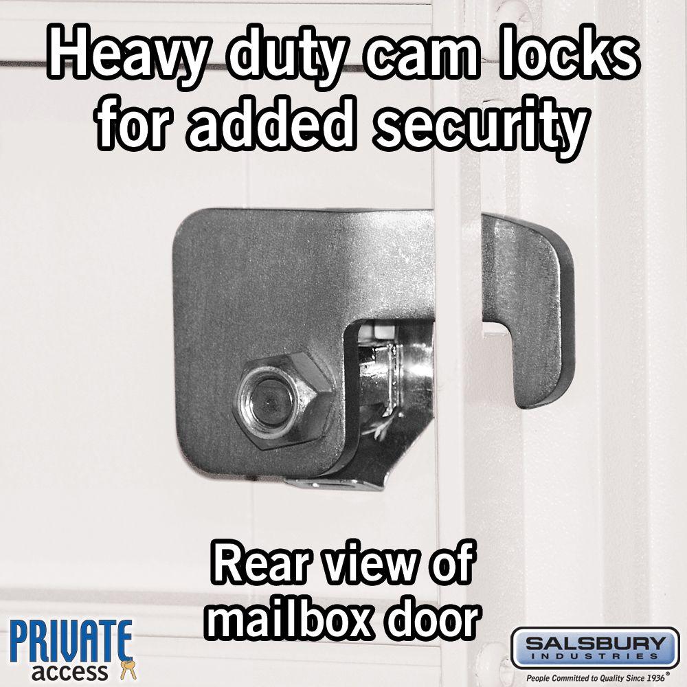 Type I 8 A Size Doors Salsbury Industries 3308BLK-P Cluster Box Unit with Pedestal and Master Locks Black