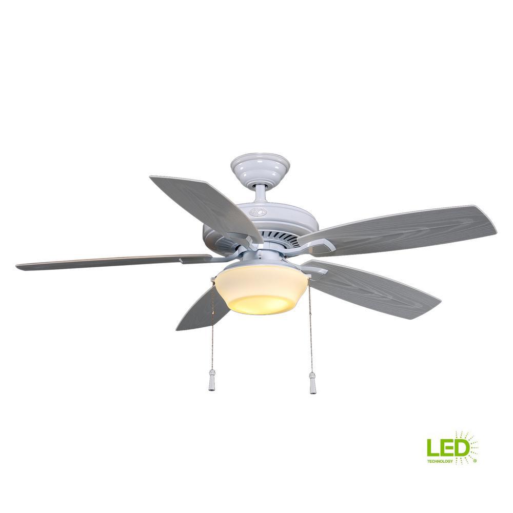 Hampton Bay Gazebo 52 In Led Indoor Outdoor White Ceiling Fan With Hampton Bay Gazebo 52 In Led Indoor Outdoor White Ceiling Fan With Light Kit