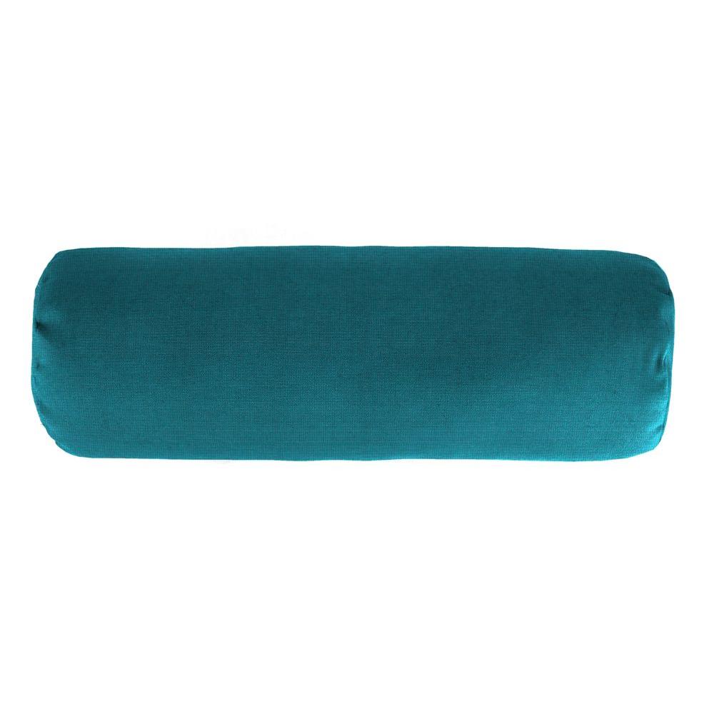 Jordan Manufacturing Sunbrella 7 in. x 20 in. Spectrum Peacock Bolster ...