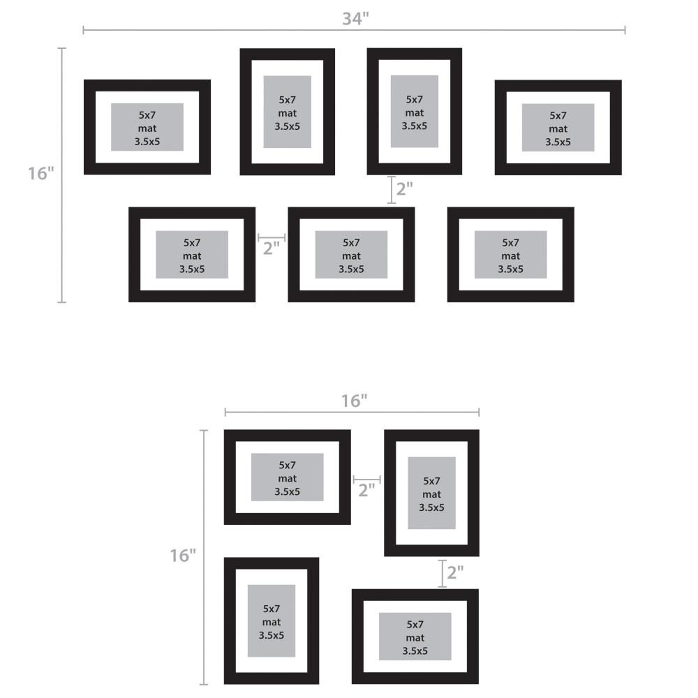 Designovation Gallery 5 In X 7 Matted To 3 Black Designovation Gallery 5 In X 7 Matted To 3 Black Picture Frame Set Of 4 209130 The Home Depot