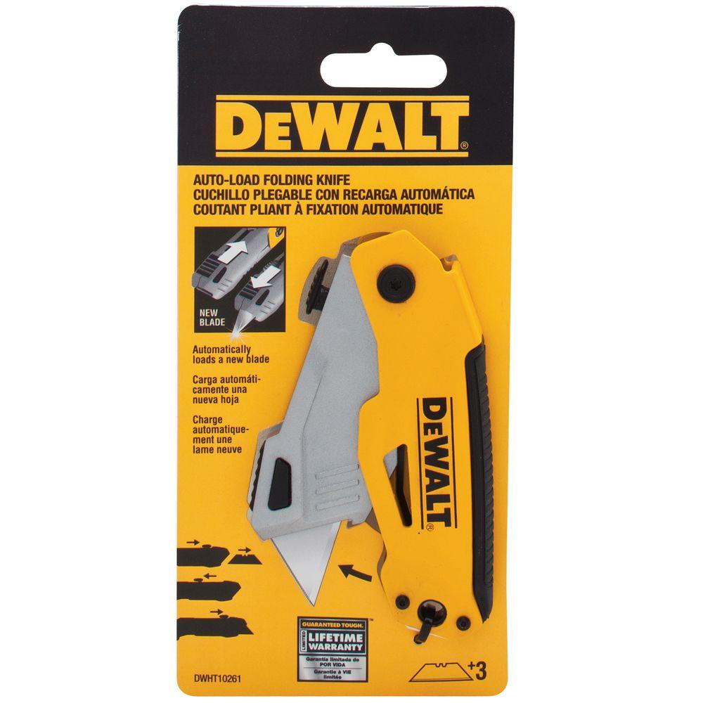 DEWALT Auto Load Folding Utility KnifeDWHT10261 The Home Depot
