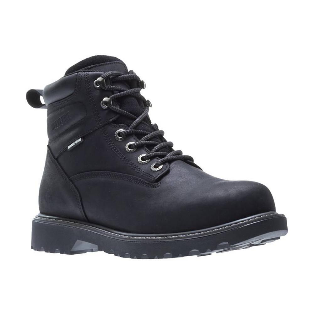 wolverine black logger boots