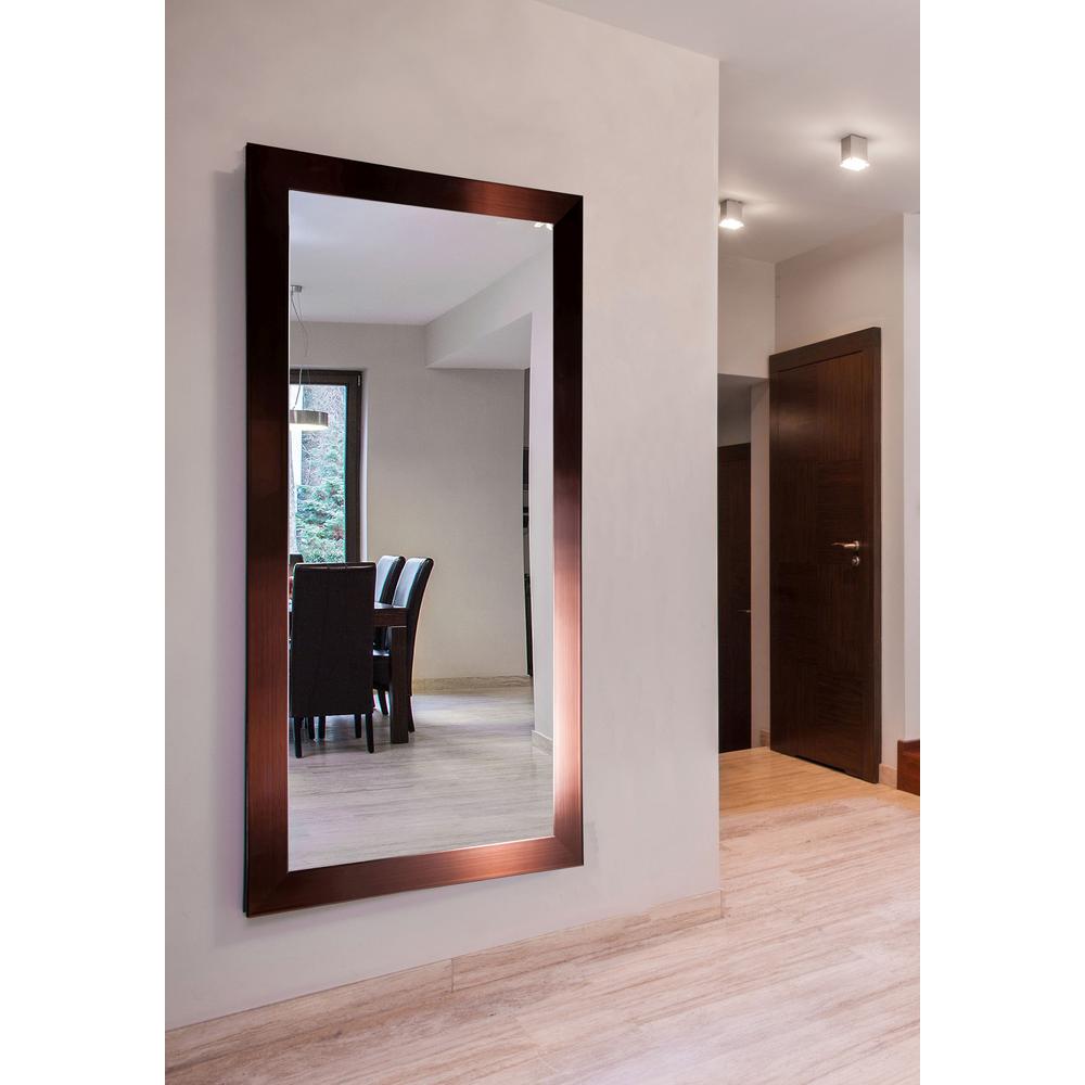 Bronze Copper Metallic Mirrors Wall Decor The Home Depot Shiny Bronze Double Vanity Wall Mirror